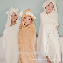 PremiumTowels Quickly Dry Super fluffy animal face design Suit for bath Boys and Girls baby bath towel